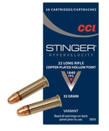 2 - CCI Stinger Hypervelocity Ammo 22