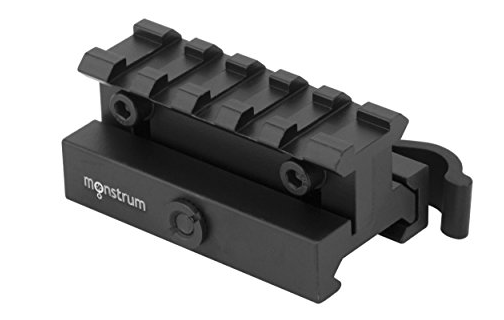 Monstrum Lockdown Series Adjustable Height Picatinny Riser Mount With Quick Release