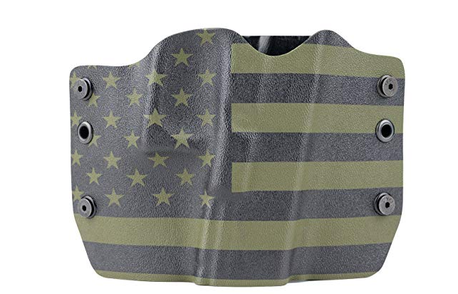 Outlaw Holsters - Green & Black U.S.A. Flag Kydex OWB Holster