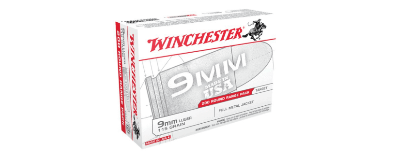 Winchester - USA White Box Ammo 9mm Luger 115gr FMJ
